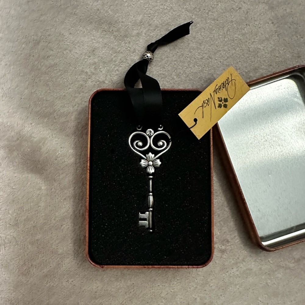 Patricia Nash Silver Key Pendant